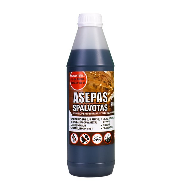 Asepas spalvotas, rudas
